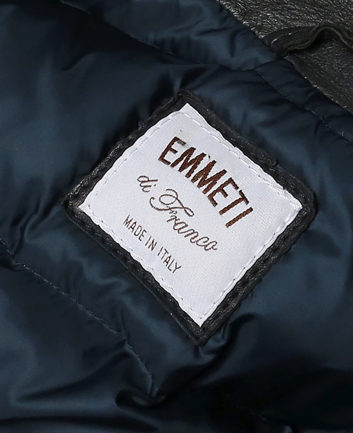 엠메띠 [Emmeti] 양가죽 레더 이태리 럭셔리 다운 패딩 자켓 상품이미지9