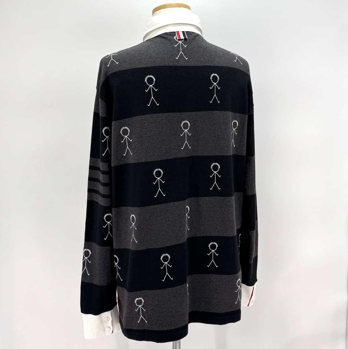 [4사이즈] 톰브라운 사선 PK 긴팔 카라티 티셔츠 (MJP073E) 상품이미지6