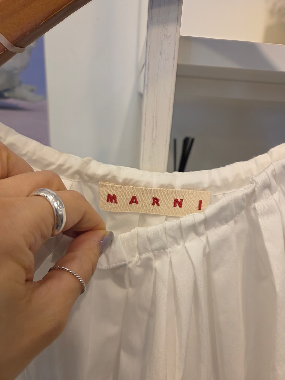 MARNI 마르니 퍼프 리본 블라우스 상품이미지2