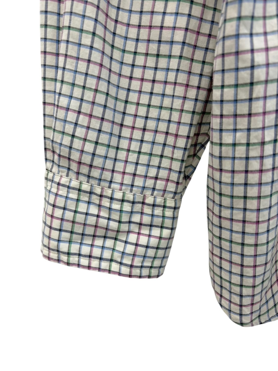 폴로 체크 셔츠 화이트 (L/국내105~110) 상품이미지7