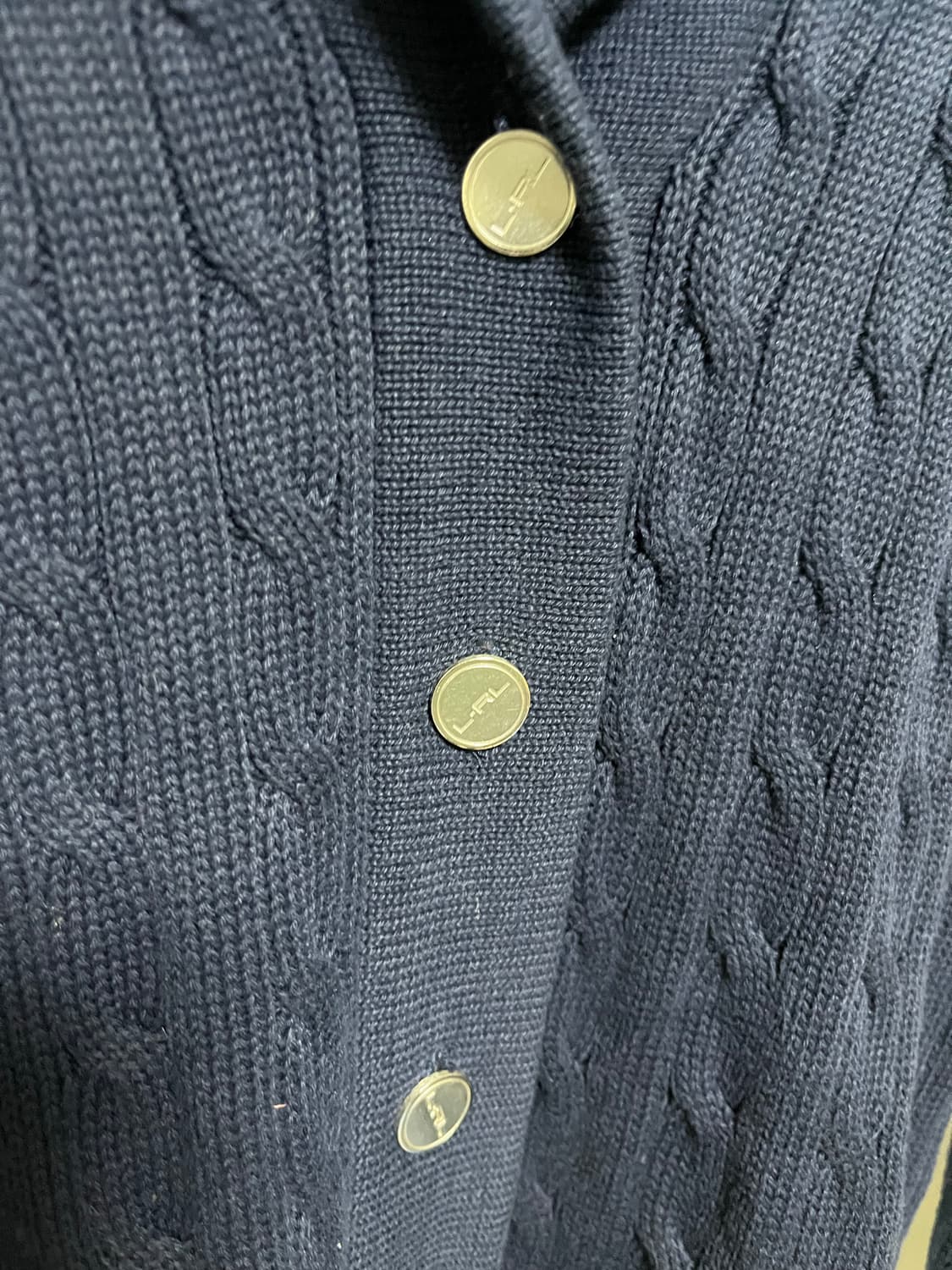 로렌 랄프로렌 엑티브 꽈배기 네이비 가디건 상품이미지3