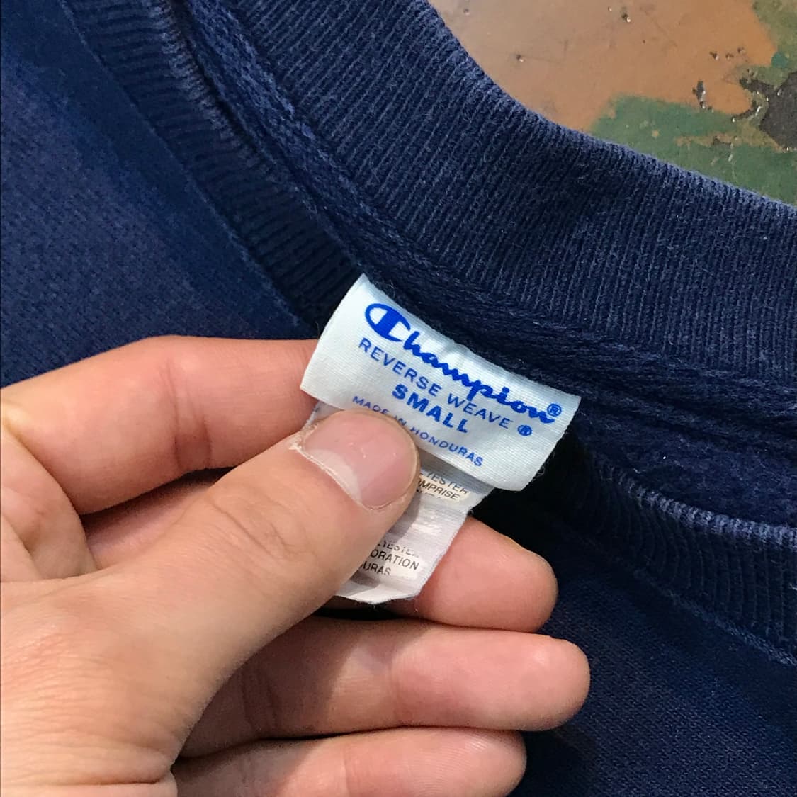 챔피온 리버스위브 에이징 네이비 맨투맨 남성 102 여성 프리사이즈  상품이미지5