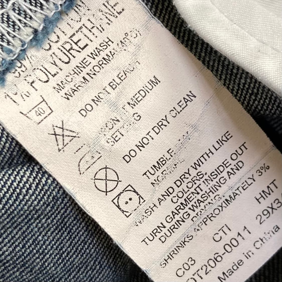 리바이스 OT206 데님팬츠 W74 L86 상품이미지5