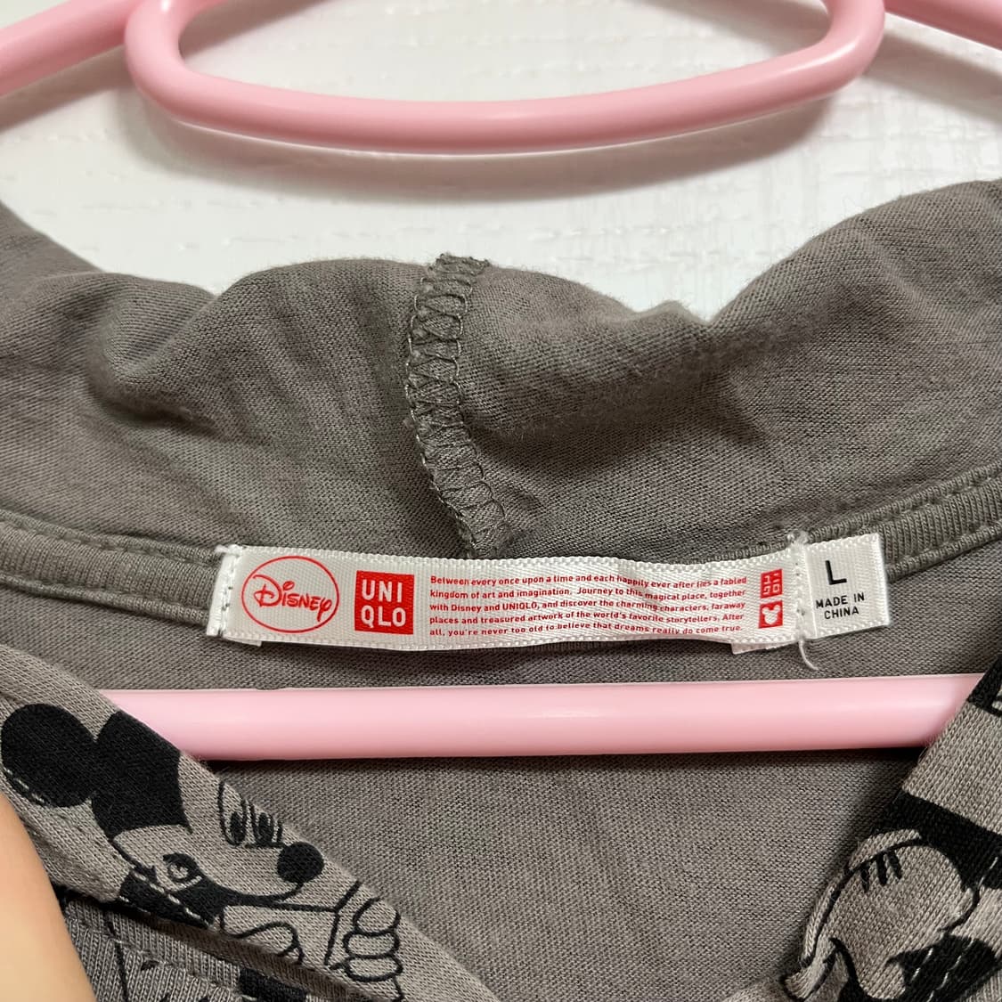 44-마른55 | 유니클로 x 디즈니 미키 마우스 코믹스 후드 원피스 상품이미지2