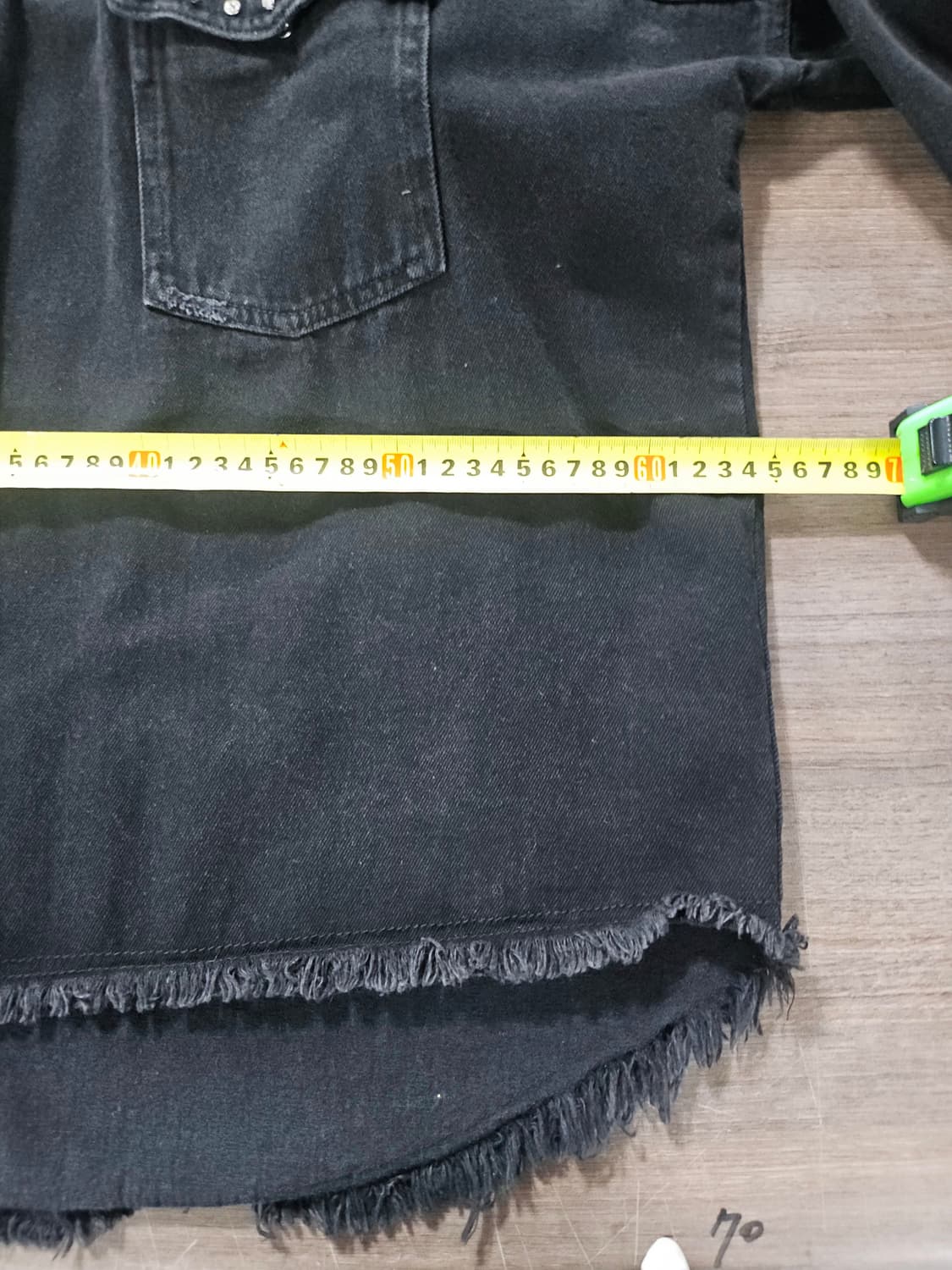 자라 드랍 숄더 스터드셔츠 데님 셔츠 재킷 L 상품이미지6