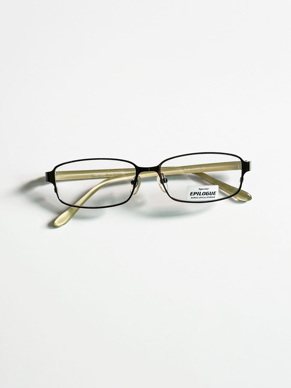 EPILOGUE 슬림 스퀘어 메탈 프레임 빈티지 안경 상품이미지1