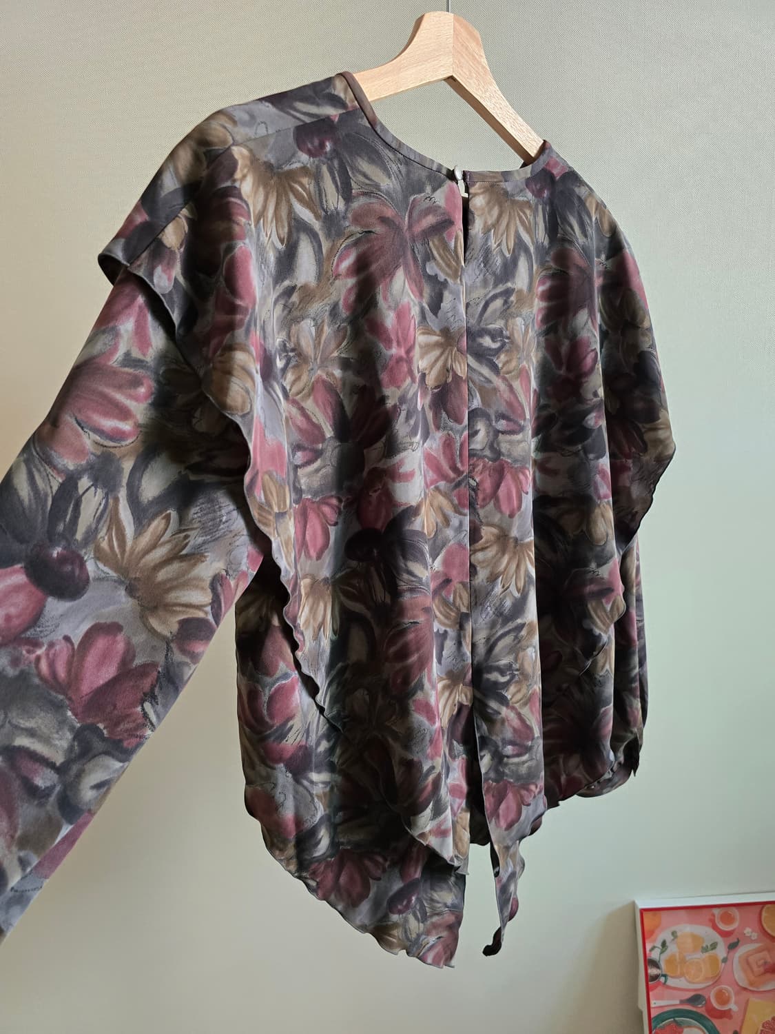 Japanese Vintage Floral Frill Blouse 상품이미지6