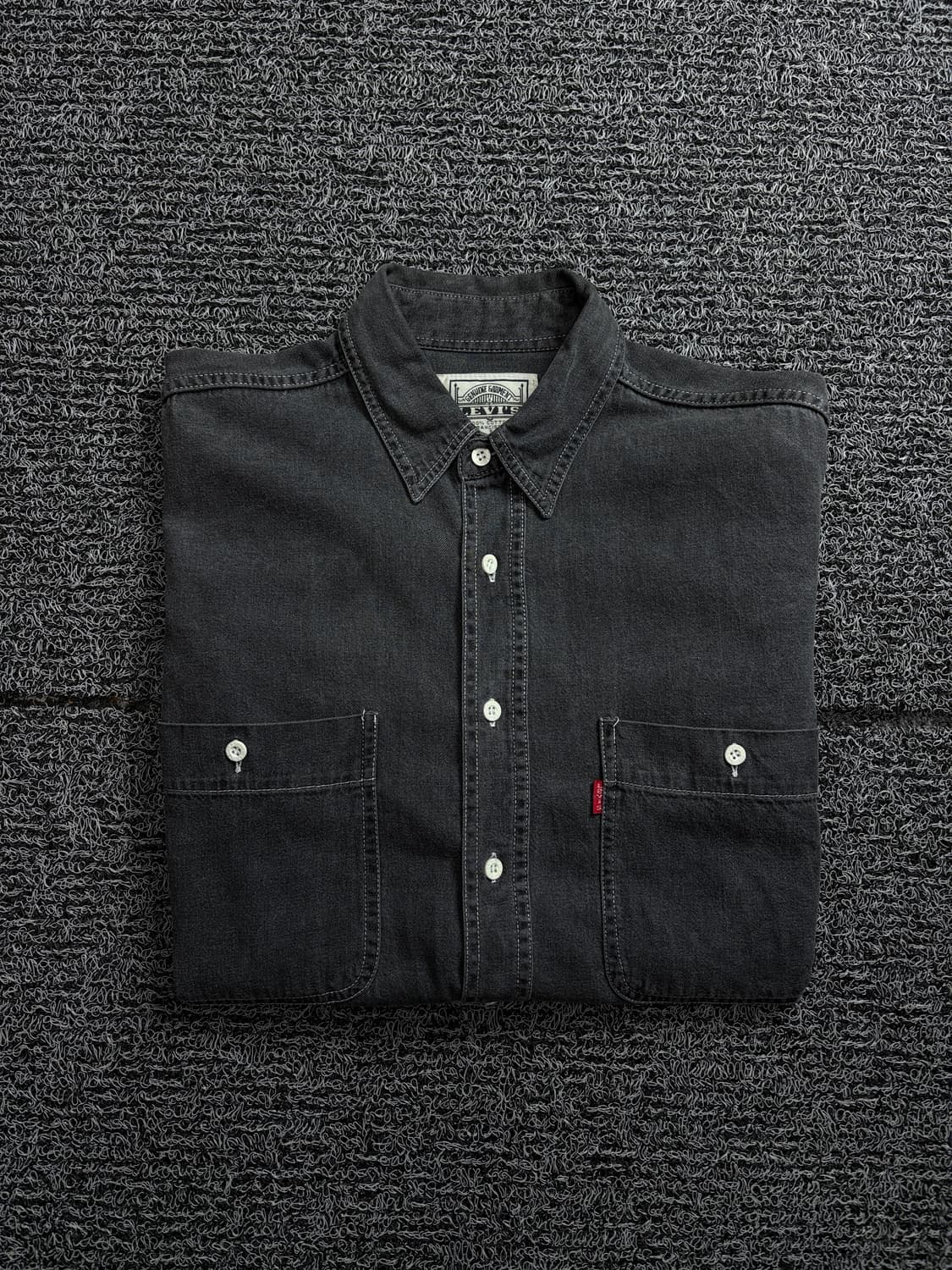 00s 리바이스 USA 웨스턴 아메카지 흑청 셔츠 1841 상품이미지1