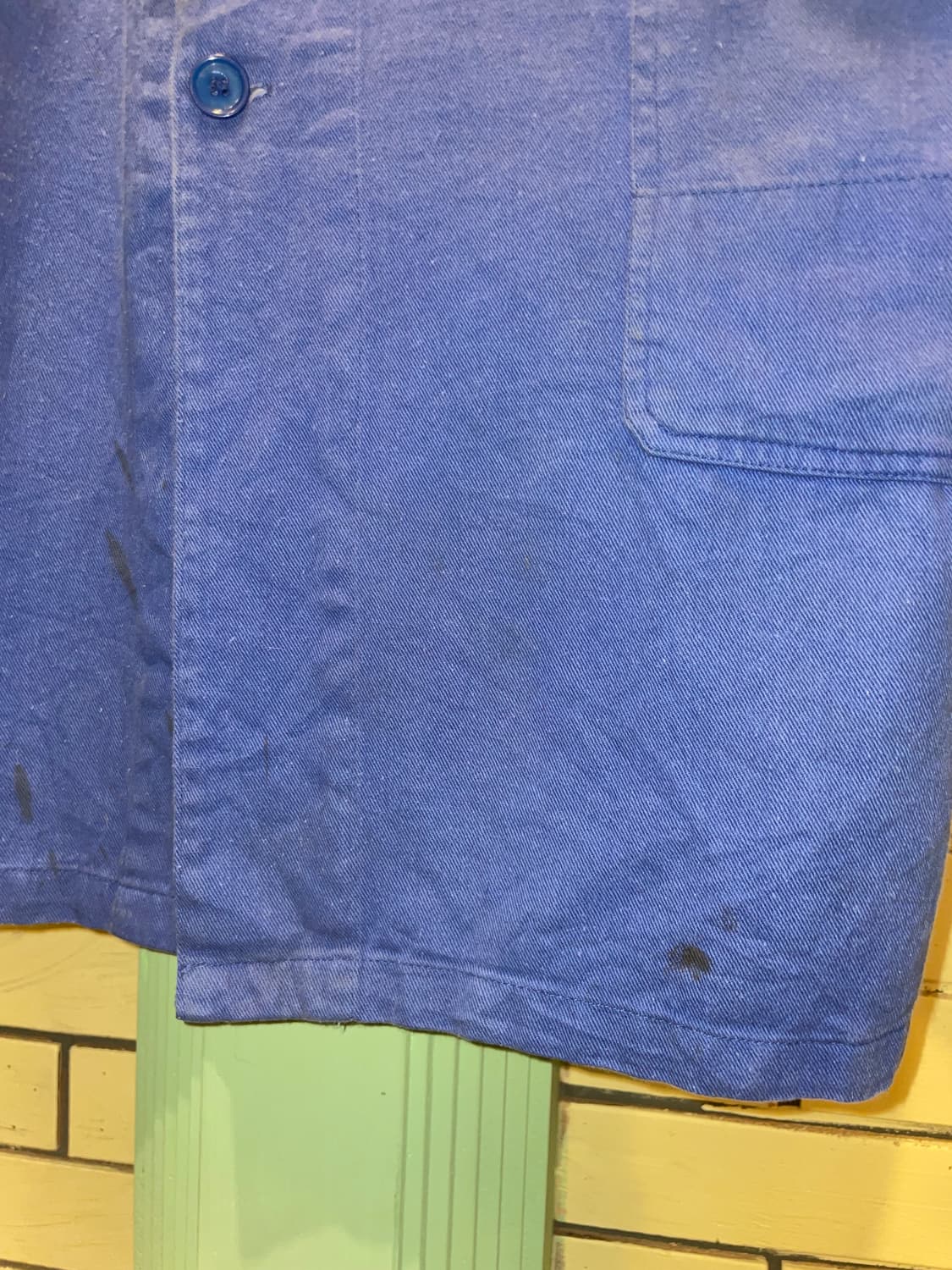 1980–1990s Vintage French Blue Shop Coat 상품이미지5