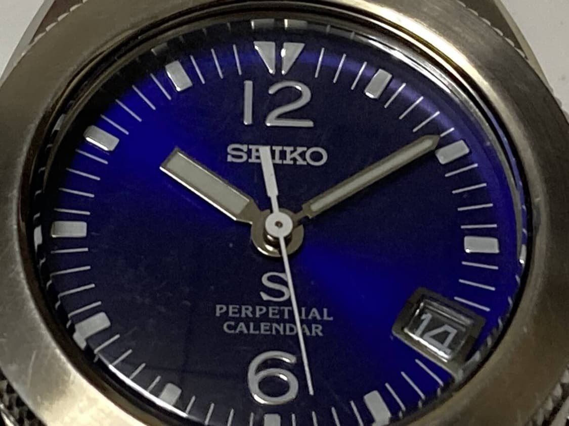 [정품,히든피스] 세이코 빈티지 캘린더 블루 다이얼 시계
 상품이미지3