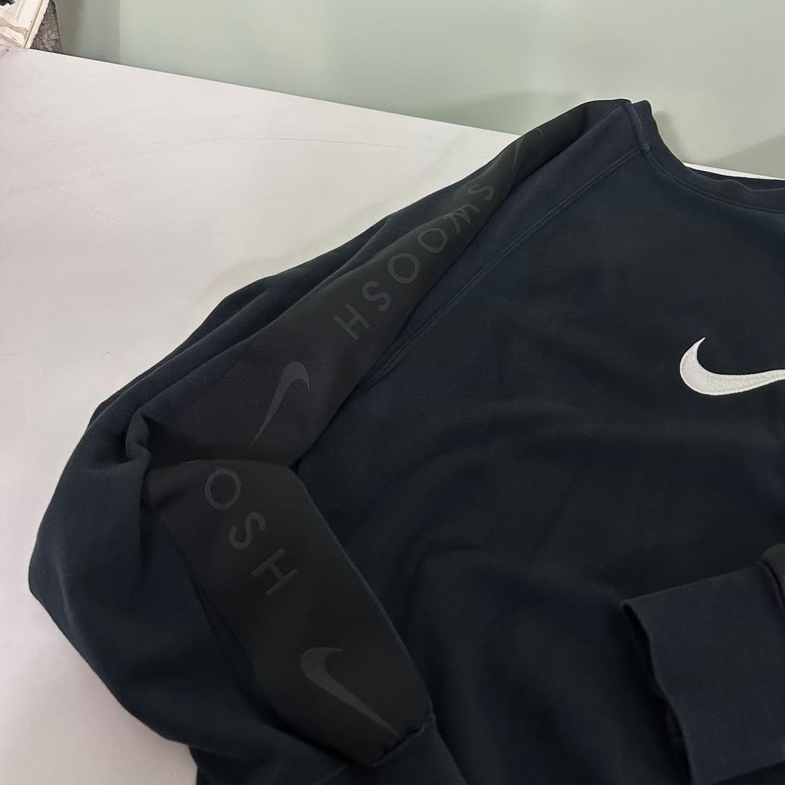 XL 나이키 나그랑 루즈핏 스우시 자수로고 코튼 맨투맨 상품이미지3