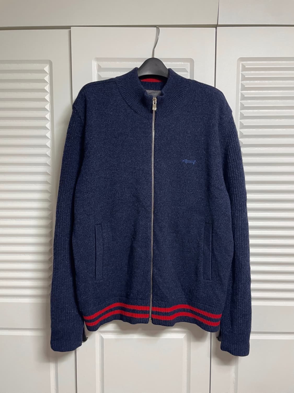 루이까스텔 방풍 집업 니트 상품이미지1