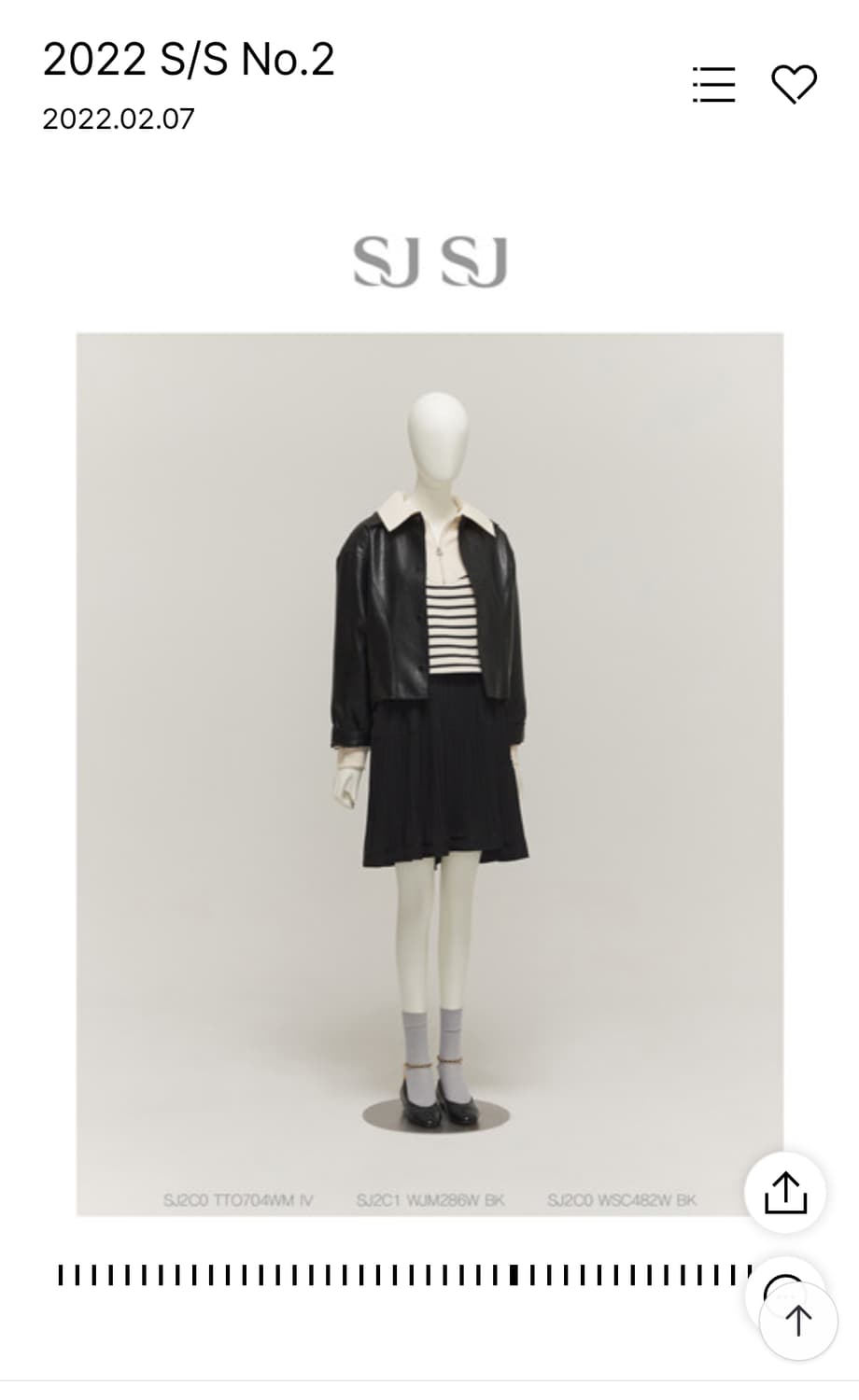 SJSJ 315000원 니트카라 스트라이프티 23년도 상품이미지5