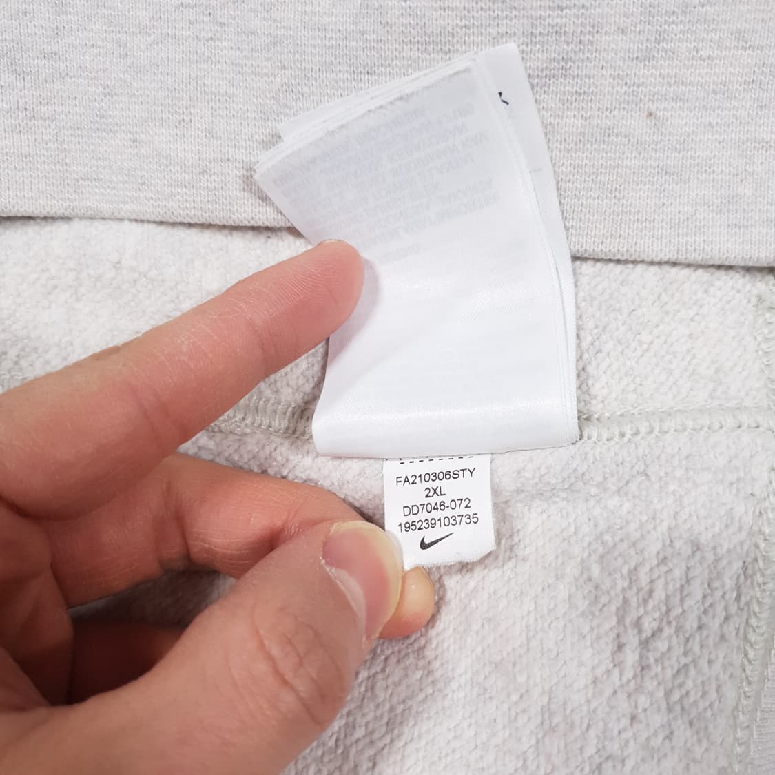 2XL) 나이키 신형 21FW 에센셜 리바이벌 세미 브러쉬드크루 맨투맨 상품이미지9