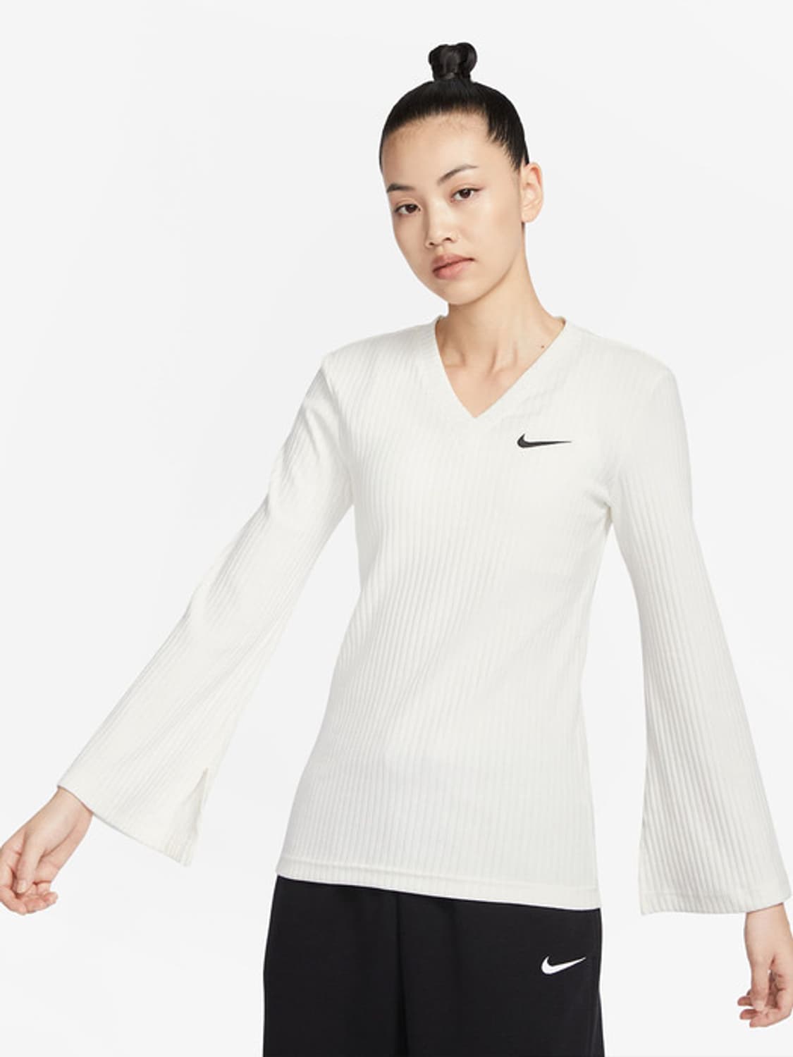 (L) 나이키 브이넥 골지 져지 티셔츠 상품이미지4