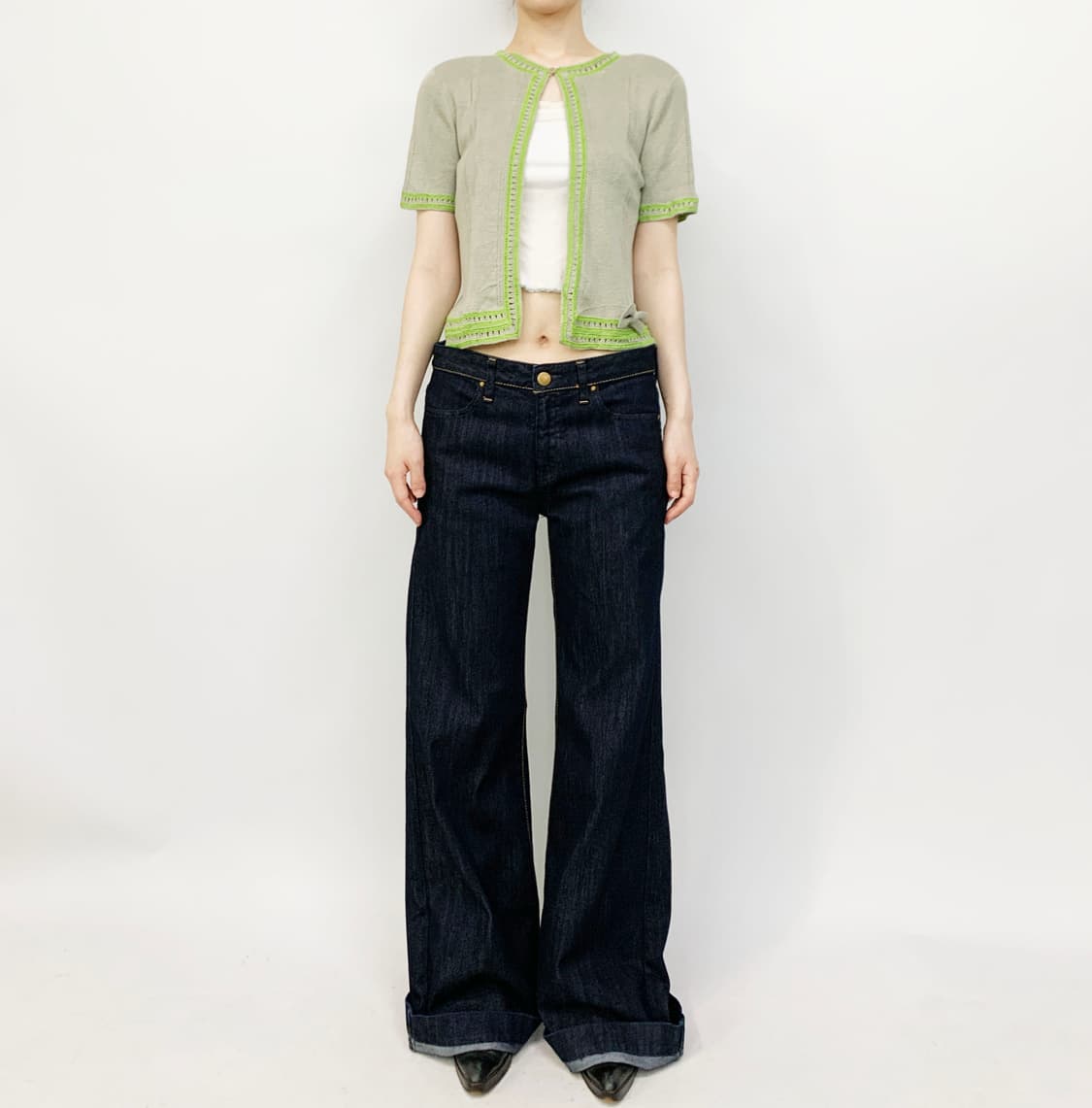 RENA LANGE made in italy 반팔 가디건 상품이미지2