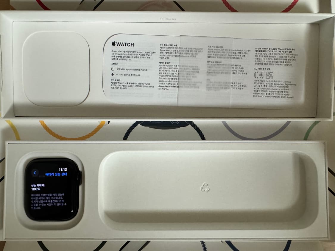 [신품급] 애플워치 se2 블랙 미드나잇 그레이 44m gps 상품이미지2