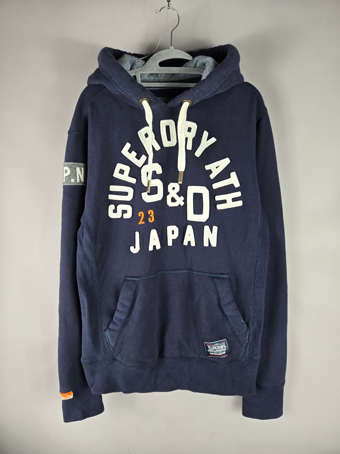 [무료배송]슈퍼드라이 M 남성 기모 후드티 후드 긴팔 티셔츠 상품이미지1