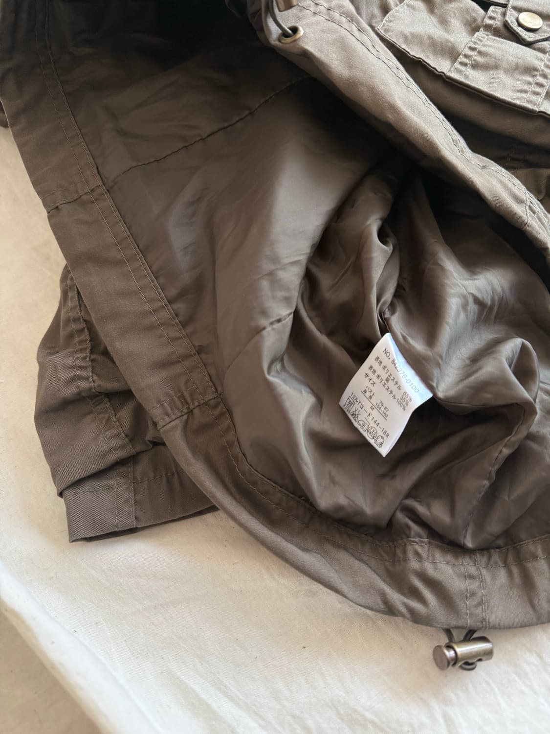 Y2k 카키브라운 셔링 야상 자켓 상품이미지9