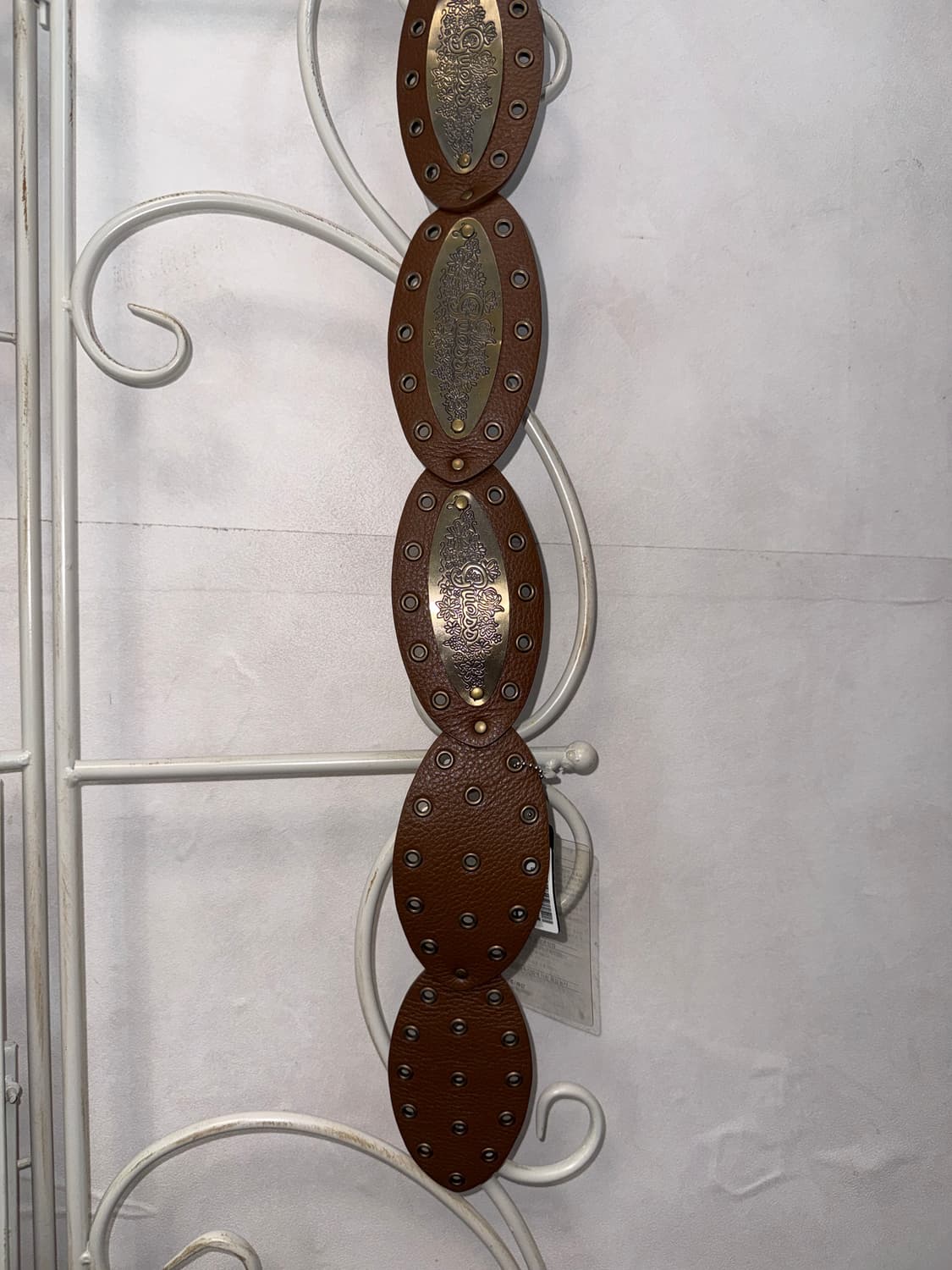 Guess brown gold logo punching belt 새제품 상품이미지8