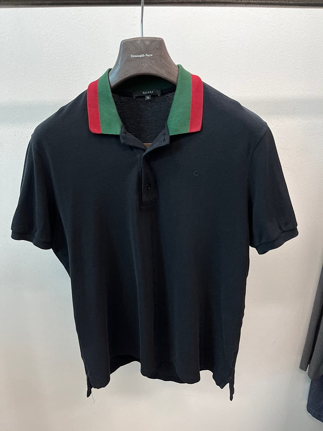 100-105) 구찌 카라 배색 카라티  상품이미지3