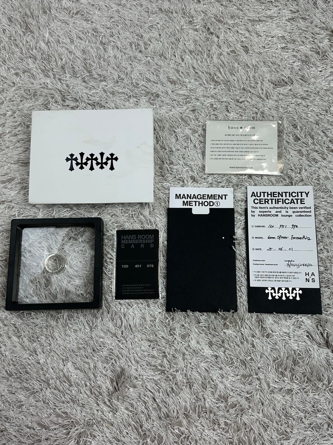 [US 7] 백화점판 정품 크롬하츠 포에버링 6mm 상품이미지2