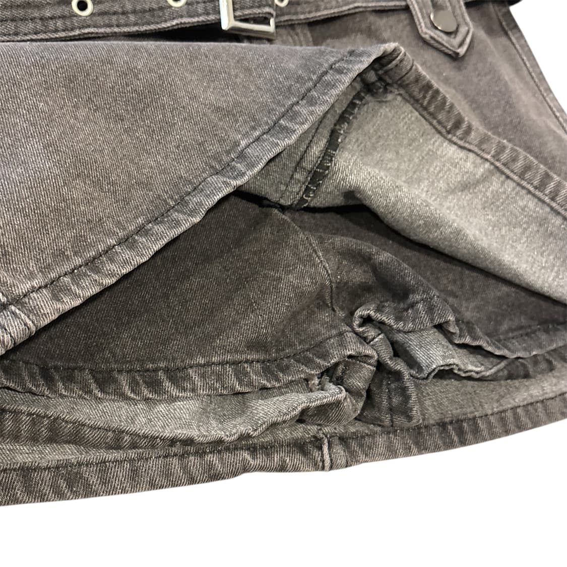 흑청 데님 미니스커트 상품이미지3