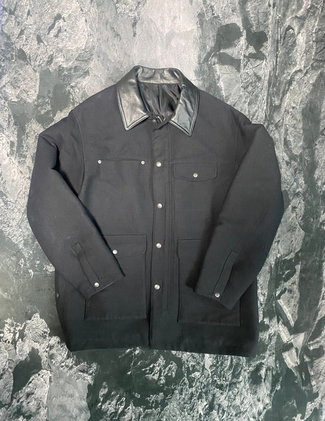 유스 레더칼라 헌팅자켓 상품이미지1