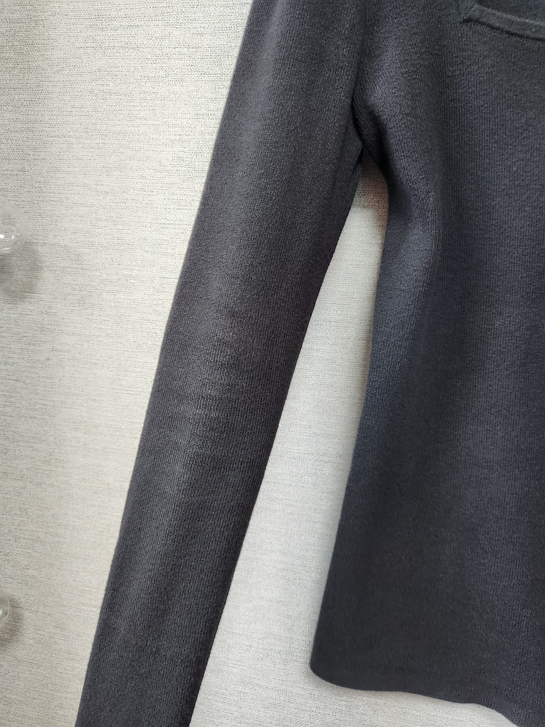 타미힐피거 블랙 스퀘어넥 긴팔 니트탑 상품이미지3