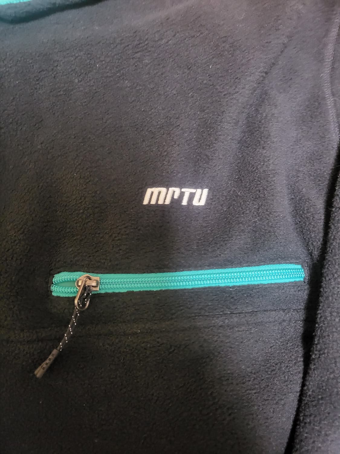 모이프 mptu 플리스 후리스 풀오버 반집업 자켓 블랙 상품이미지6