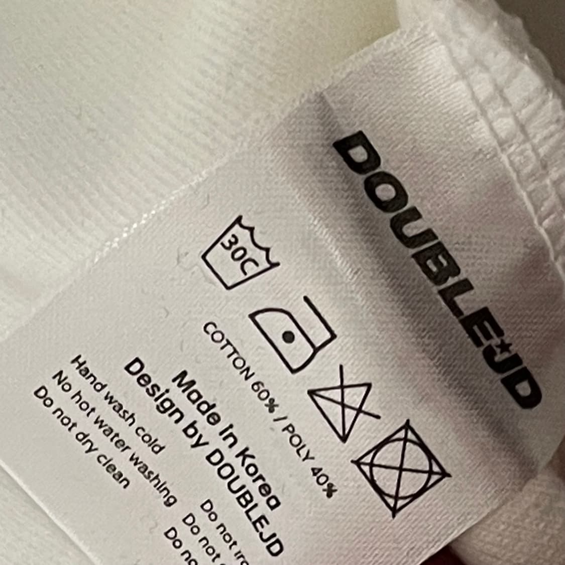 [F] DBJD 더블제이디 곰돌이 자수 맨투맨 아이보리 상품이미지3