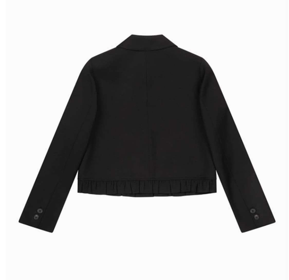 오헤시오 라운드 프릴 자켓 블랙 상품이미지2