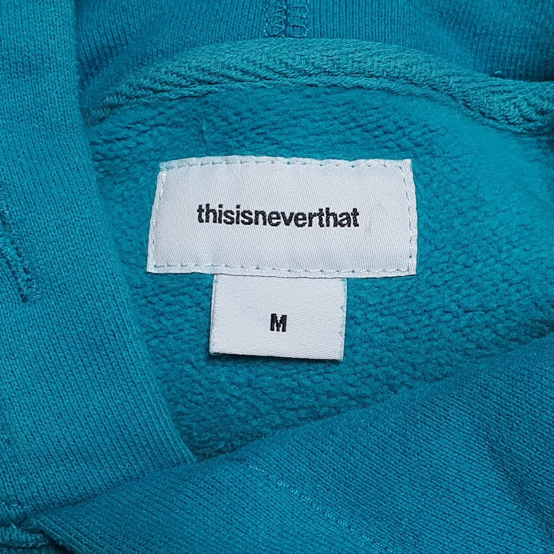 디스이즈네버댓 청록색 후드티 M
 상품이미지3