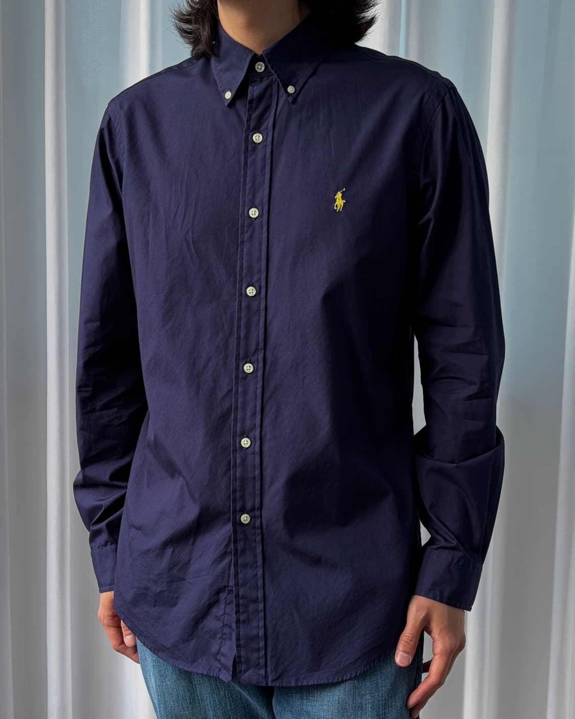 [M]폴로 랄프로렌 클래식 포플린 셔츠 navy 상품이미지3