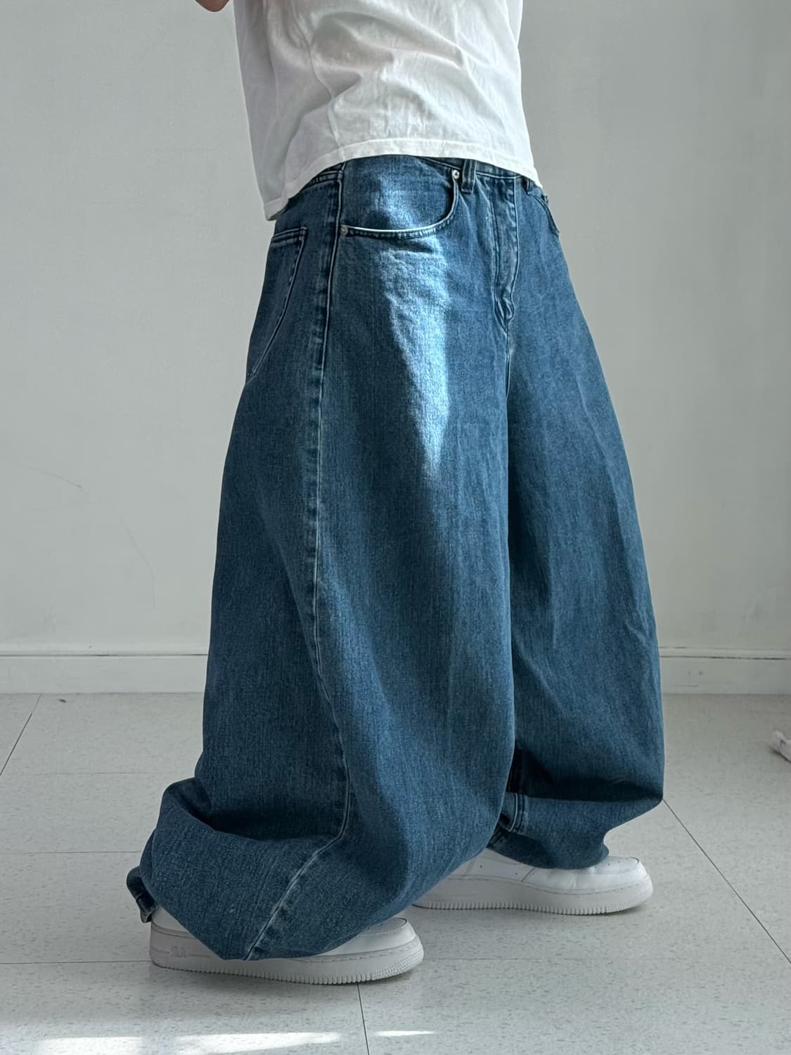 기철 와이드 데님팬츠 상품이미지2