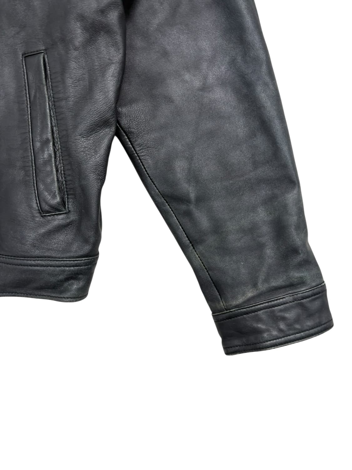 SKLEATHER 빈티지 가죽자켓 블랙 상품이미지3