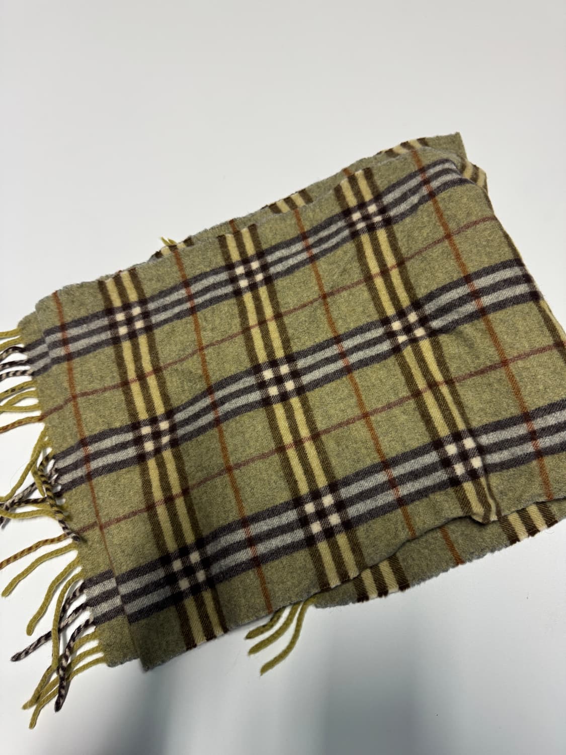 버버리 런던 커스텀 리메이크 체크 울 머플러 상품이미지3