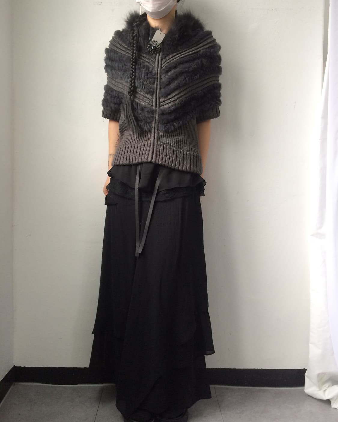 Fur layer hood zip up 상품이미지5