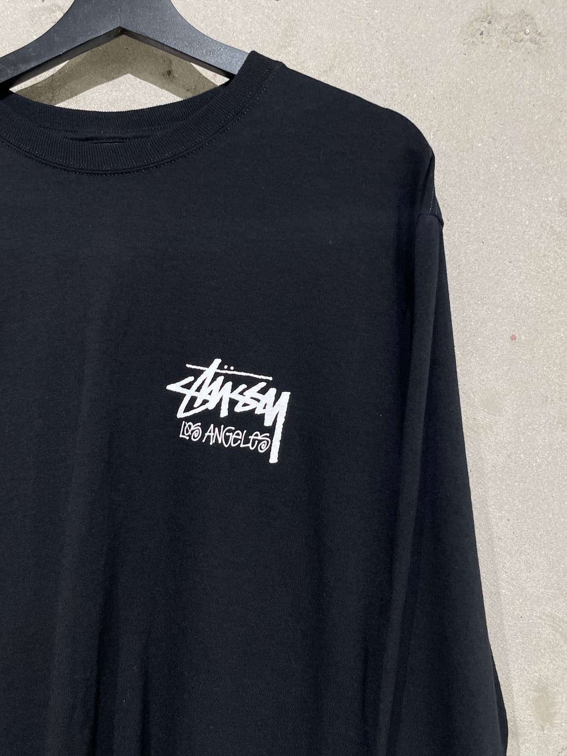 스투시 블랙 로스앤젤레스 코튼 롱 슬리브 상품이미지3