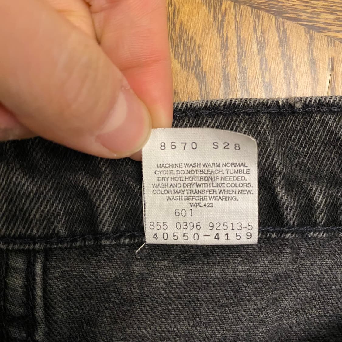 90s 빈티지 리바이스 550 흑청 상품이미지8