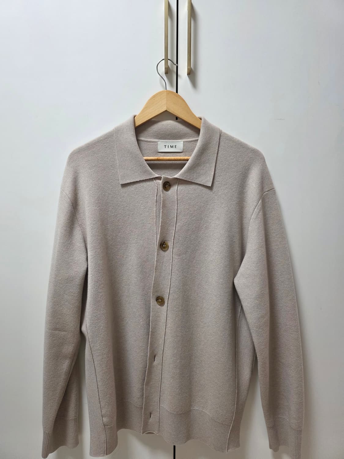 타임옴므 셔츠가디건 베이지 [100] 상품이미지1