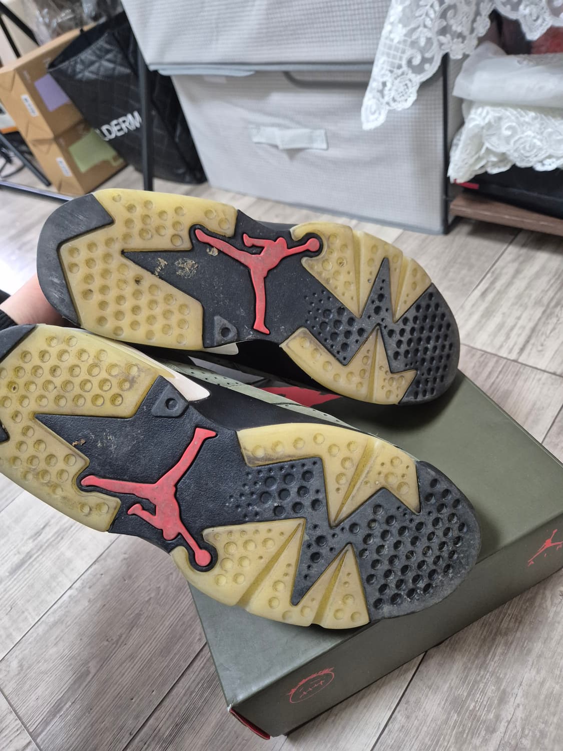 [280] 나이키 조던6 스캇 카키 올리브 스캇6  조던6 스캇 상품이미지6