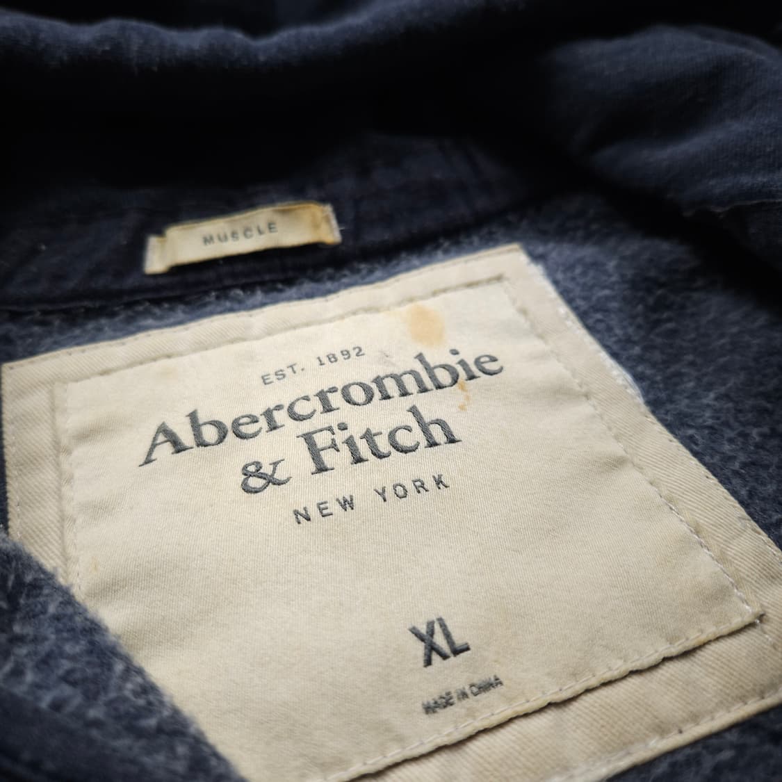 아베크롬비 y2k 스펠아웃 빅로고 후드 집업 (XL) 상품이미지5