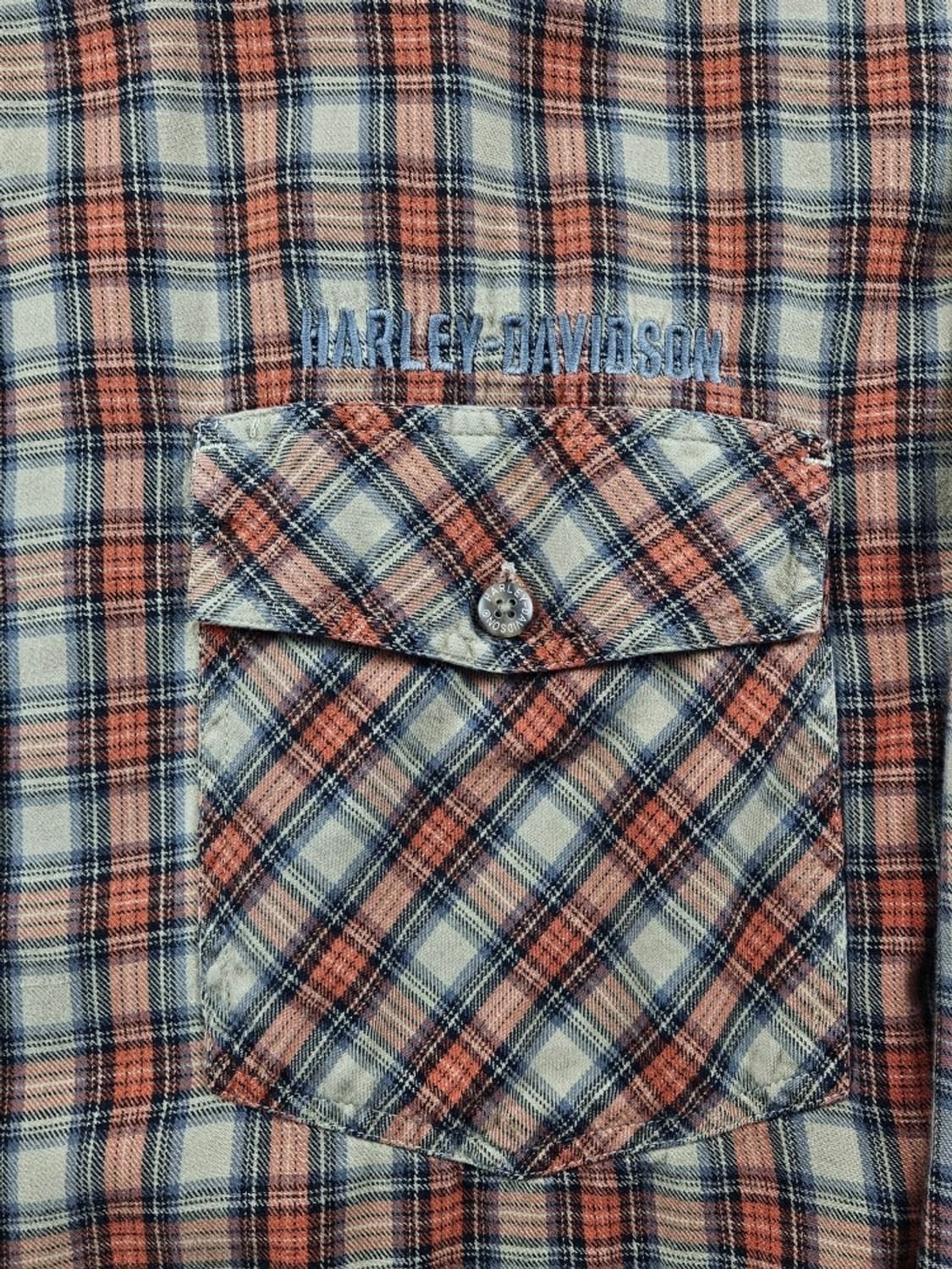 할리데이비슨 체크 패턴 포켓 바이커 셔츠 ( 3XL ) / 11111 상품이미지8