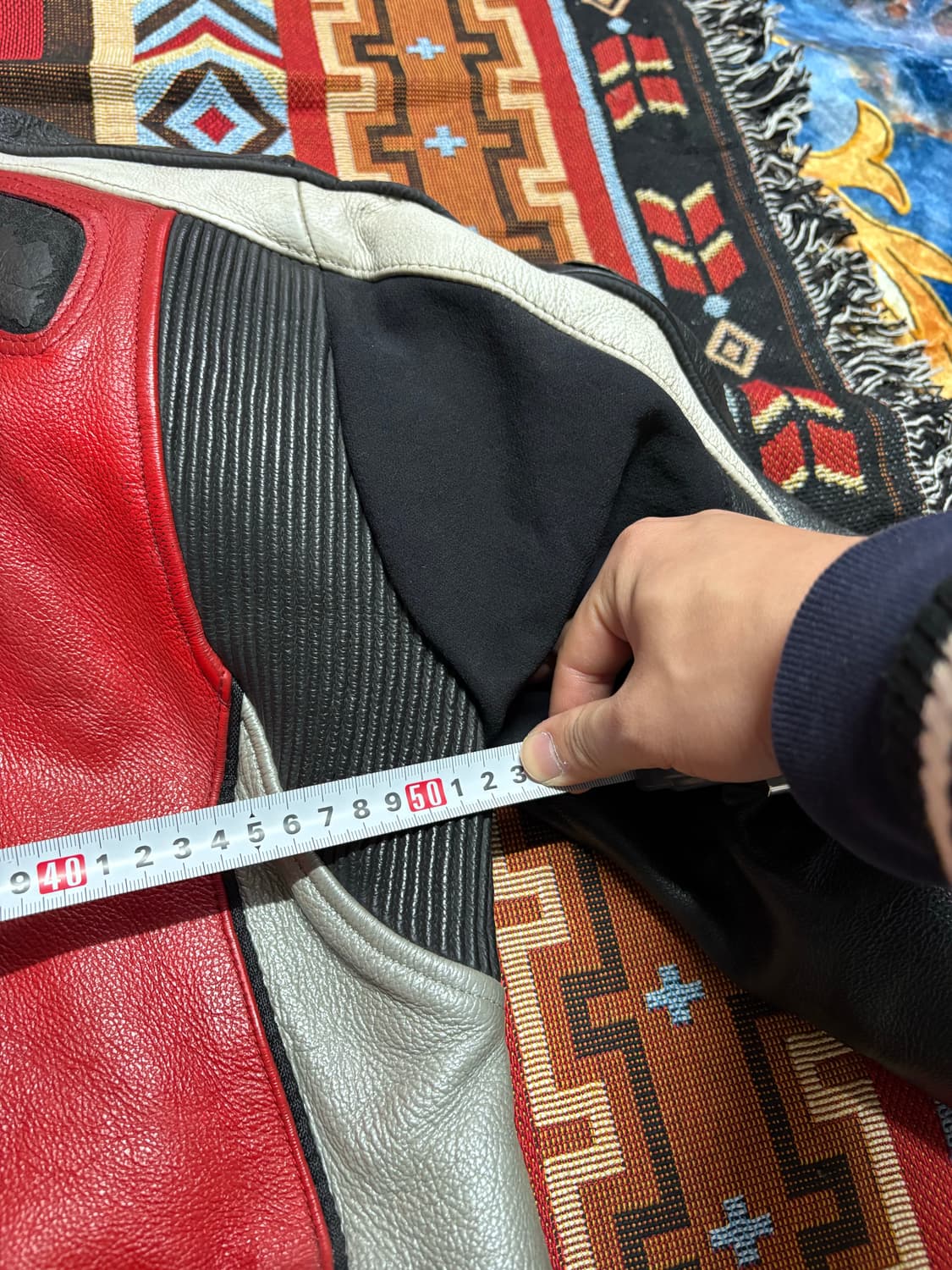 axo 빈티지 모터사이클 소가죽 레이싱 자켓 상품이미지10