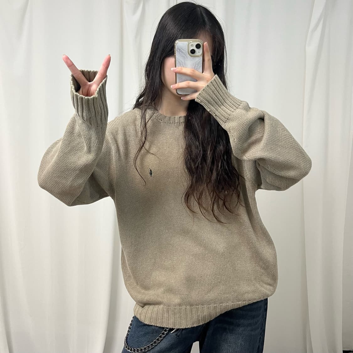Polo Ralph Lauren beige knit ㅣ 상품이미지2