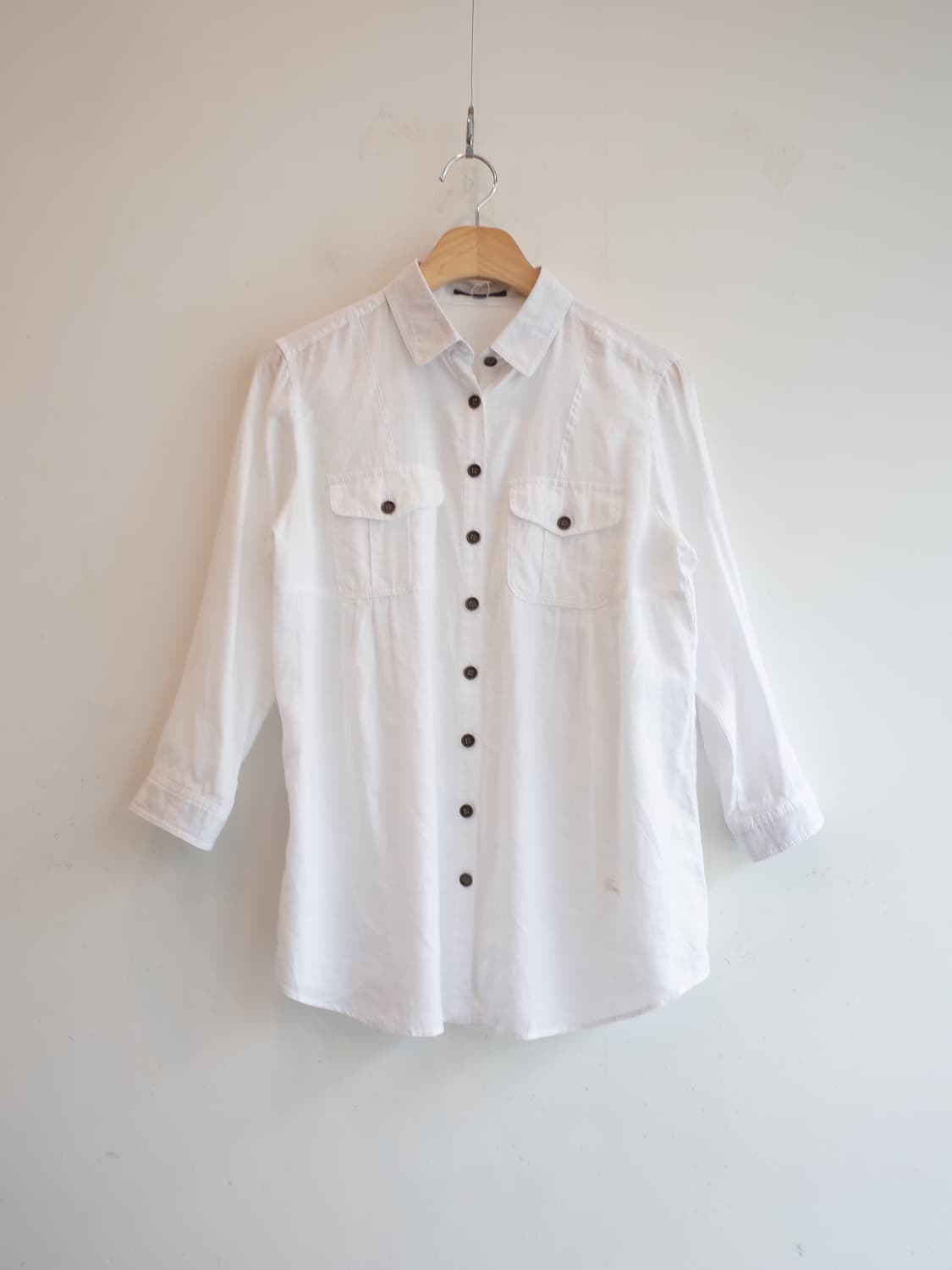 BURBERRY 버버리 리넨100 투포켓 셔츠 상품이미지1