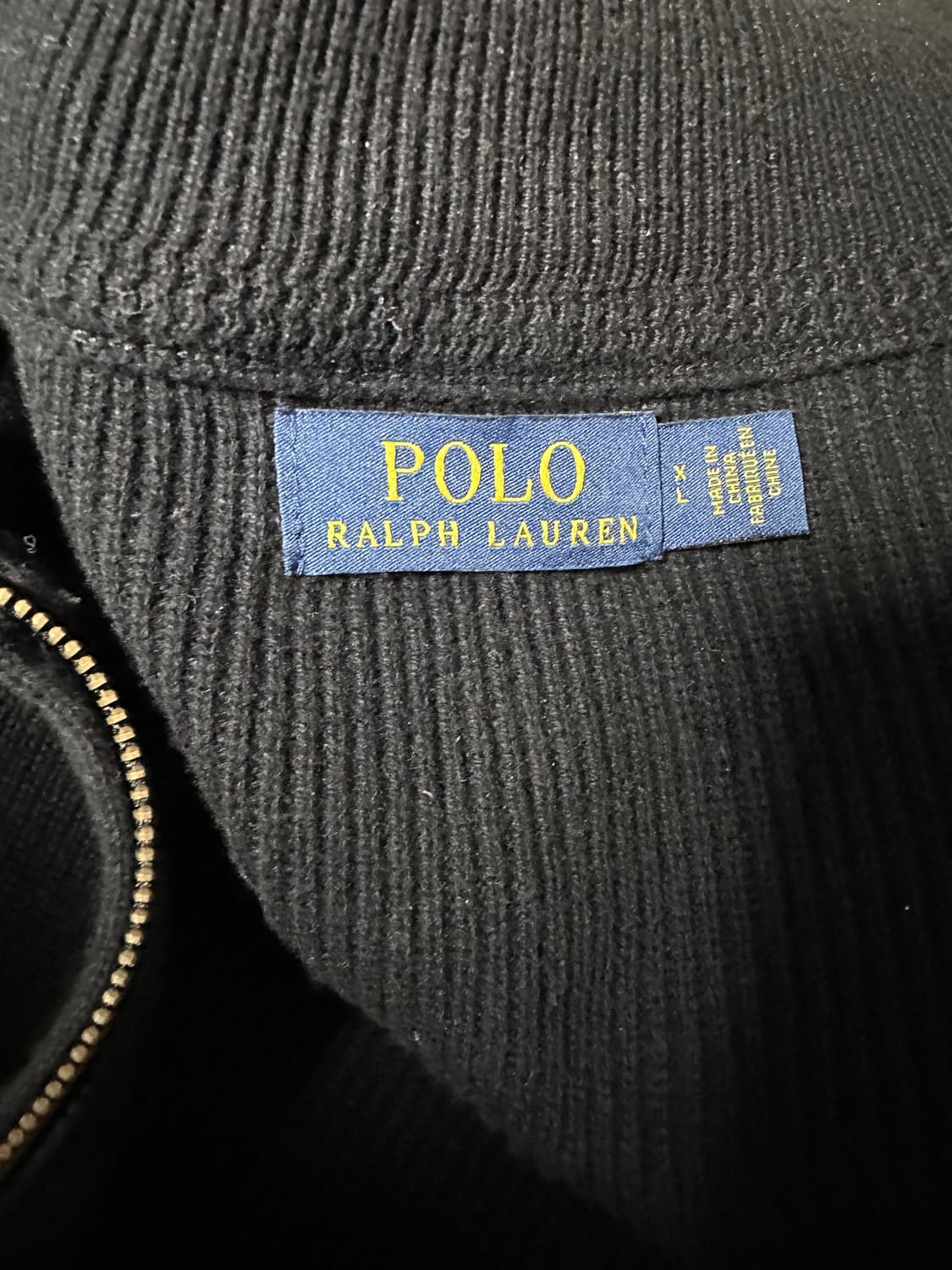 폴로 신형 블랙 니트 집업  상품이미지3