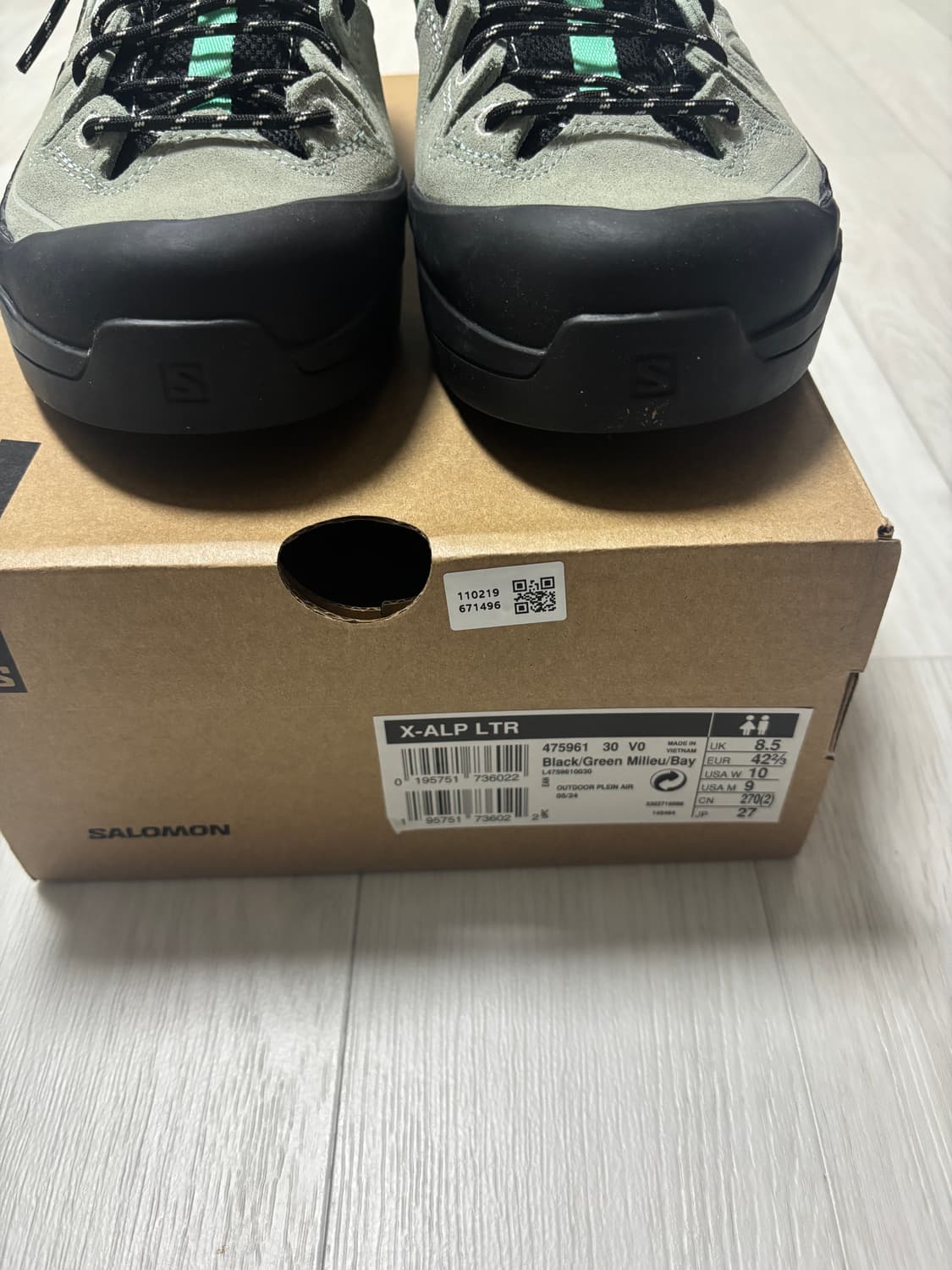 살로몬 x-alp  ltr 밀리우 그린 270 상품이미지4