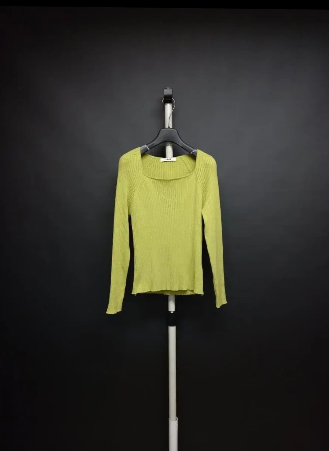 새 더엣지 춘추 골지 스퀘어넥 긴팔니트 66 상품이미지1